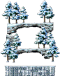 冰雪峡谷某处